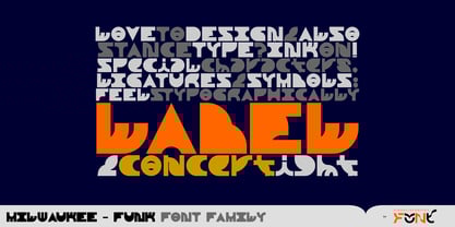 Milwaukee Funk Font Poster 15