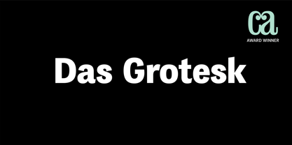PF Das Grotesk Pro Font Poster 2