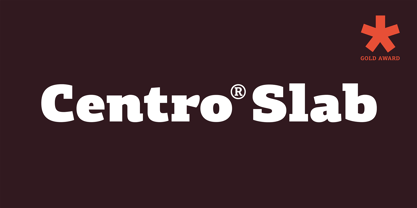 PF Centro Slab Pro Font Poster 1