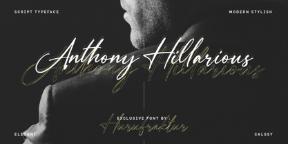 Anthony Hillarious Font Poster 1