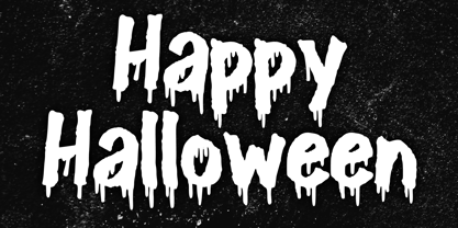 Dripping Halloween Font Poster 5