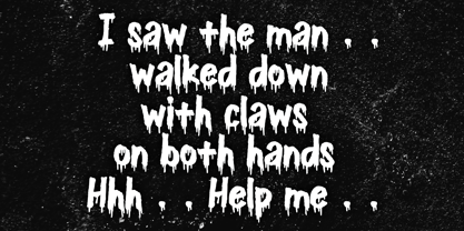 Dripping Halloween Font Poster 3