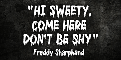 Dripping Halloween Font Poster 2