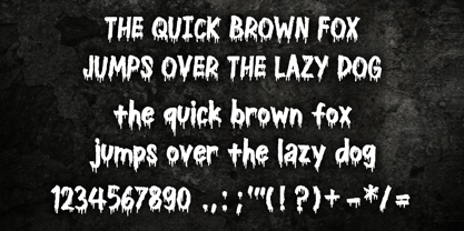 Dripping Halloween Font Poster 4