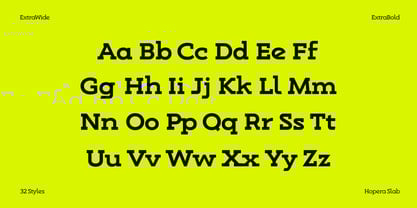 Hopera Slab Variable Font Poster 4