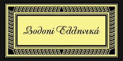 PF Bodoni Script Pro Font Poster 7