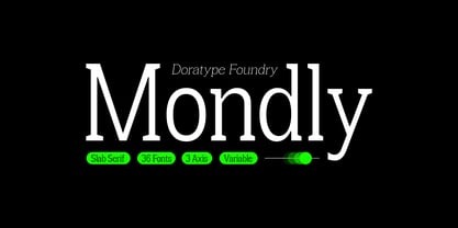 Mondly Font Poster 12