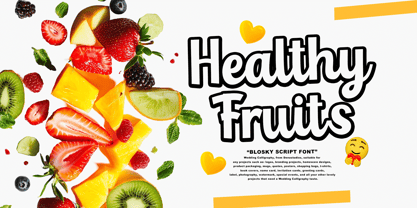 Sky Font Script Font Poster 7