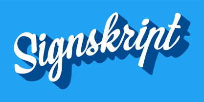 PF Signskript Font Poster 1