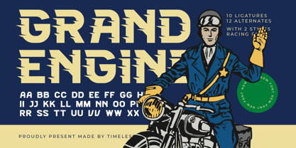Grand Engine Font Poster 1