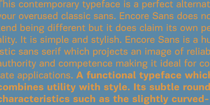 PF Encore Sans Pro Font Poster 3