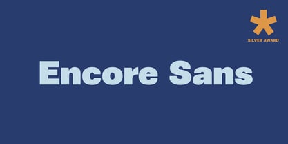 PF Encore Sans Pro Font Poster 2