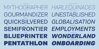 PF Encore Sans Pro Font Poster 10