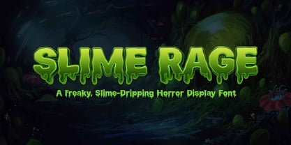 Slime Rage Font Poster 1
