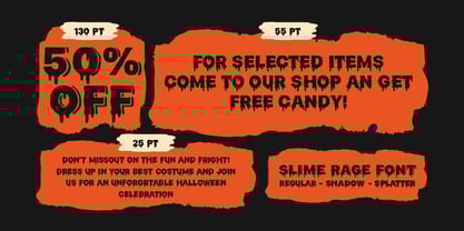 Slime Rage Font Poster 10