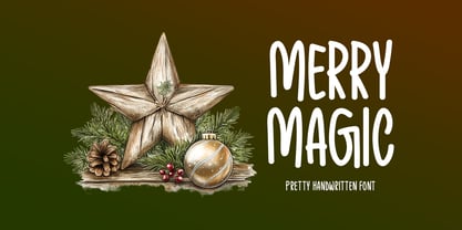 Merry Magic Font Poster 1
