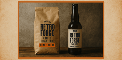 Retroforge Font Poster 4