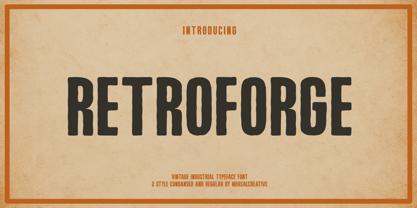Retroforge Font Poster 1