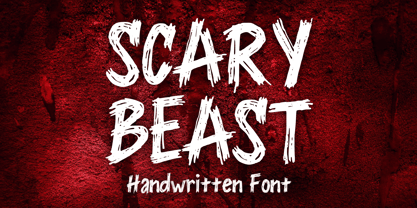 Scary Beast Font Poster 1