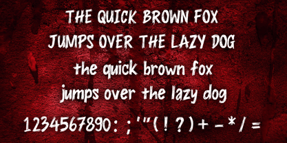 Scary Beast Font Poster 4