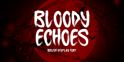 Bloody Echoes Font Poster 1