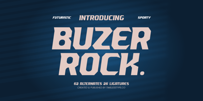 Buzer Rock Font Poster 1