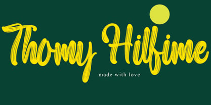 Thomy Hilfime Font Poster 1