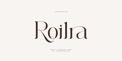 Roilra Font Poster 1