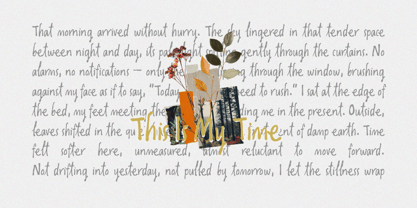Oliver Whisper Font Poster 6