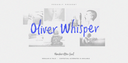 Oliver Whisper Font Poster 1