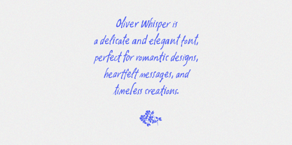 Oliver Whisper Font Poster 11