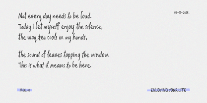 Oliver Whisper Font Poster 5