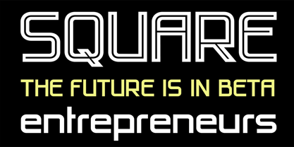 PF Haus Square Pro Font Poster 5