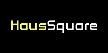 PF Haus Square Pro Font Poster 2