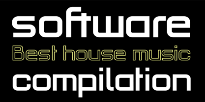 PF Haus Square Pro Font Poster 4