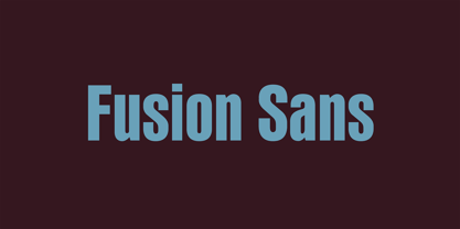 PF Fusion Sans Pro Font Poster 1
