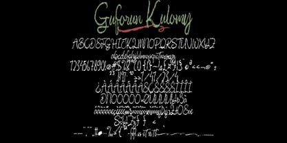 Guforun Kulomy Font Poster 3