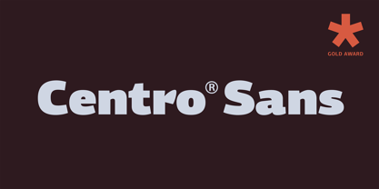 PF Centro Sans Pro Font Poster 1