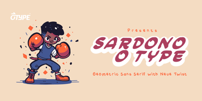 Sardono Inline Font Poster 2