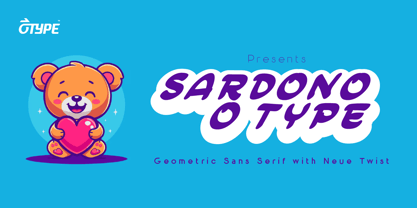 Sardono Inline Font Poster 4