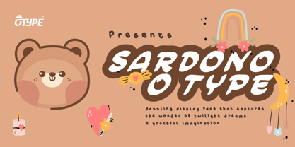 Sardono Inline Font Poster 1