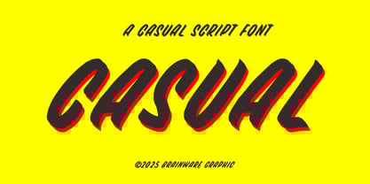 BG Casual Font Poster 1