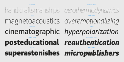 PF Adamant Sans Pro Font Poster 6