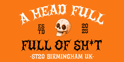 Spooky Party Club Font Poster 12