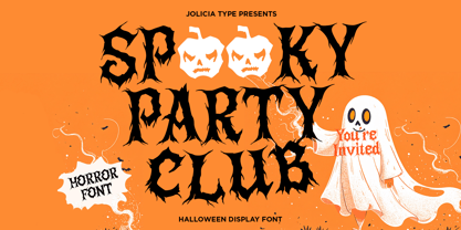 Spooky Party Club Font Poster 1