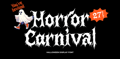 Spooky Party Club Font Poster 3
