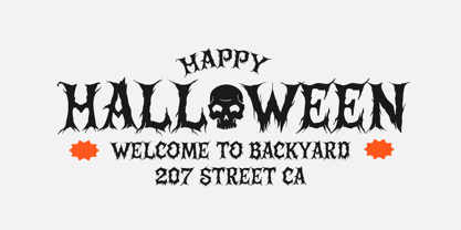 Spooky Party Club Font Poster 5
