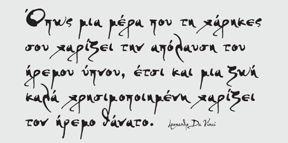 PF DaVinci Script Pro Font Poster 4