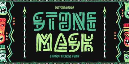 Stone Mask Font Poster 1