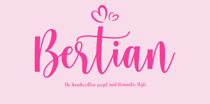 Bertian Font Poster 1